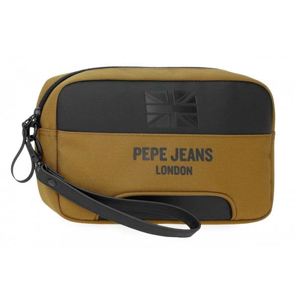 Geanta mana barbati, Pepe Jeans Bromley 24, ocru, 24.5x15x6 cm