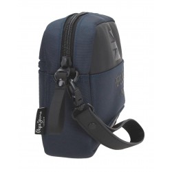 Geanta mana barbati, Pepe Jeans Bromley 24, albastra, 24.5x15x6 cm