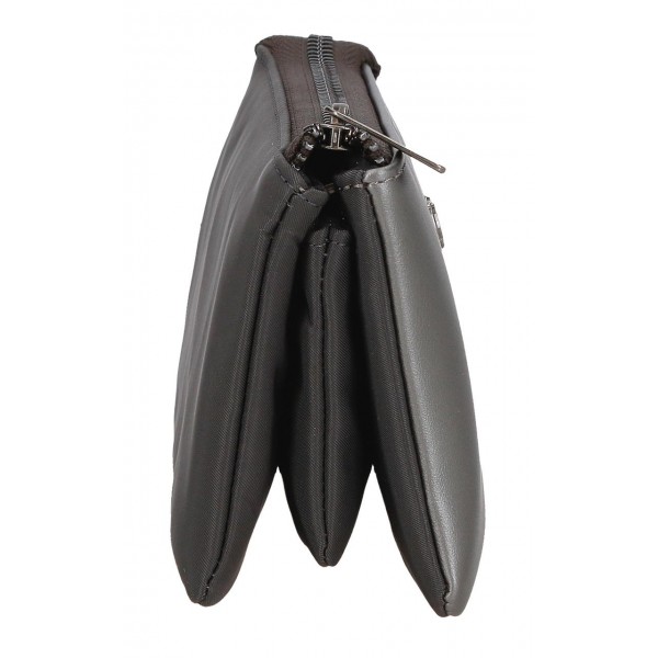 Portofel dama, Pepe Jeans Ruby, 3 compartimente, protectie RFID, antracit, 17.5x9.5x2 cm