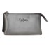 Portofel dama, Pepe Jeans Ruby, 3 compartimente, protectie RFID, antracit, 17.5x9.5x2 cm
