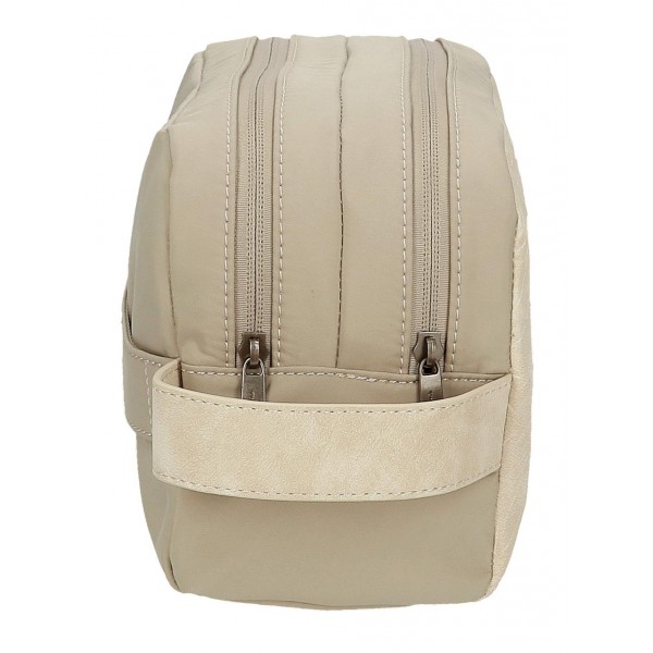 Borseta mana dama, Pepe Jeans Jana, 2 compartimente, adaptabila, bej, 26x16x12 cm