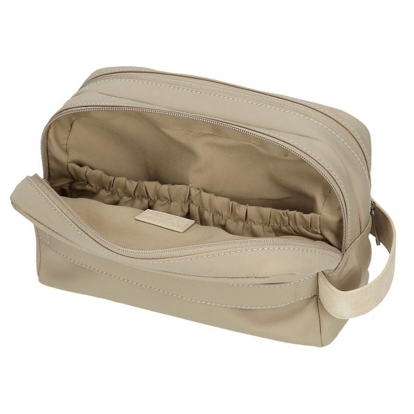 Borseta mana dama, Pepe Jeans Jana, 2 compartimente, adaptabila, bej, 26x16x12 cm