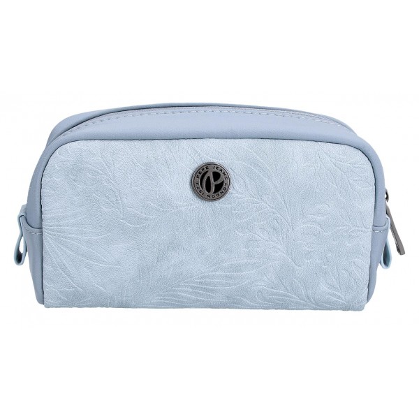 Borseta cosmetice dama, Pepe Jeans Jana, albastru deschis, 17x9x6.5 cm