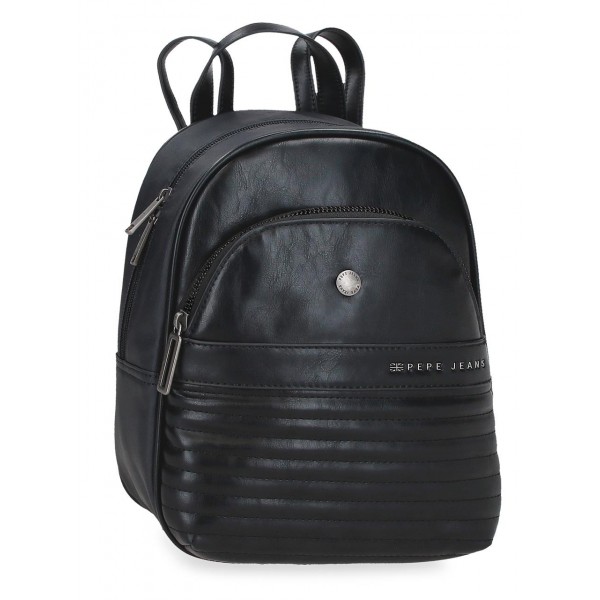 Rucsac dama, Pepe Jeans Biker, negru, 20x27x10 cm