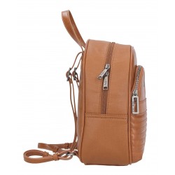 Rucsac dama, Pepe Jeans Biker, maro, 20x27x10 cm