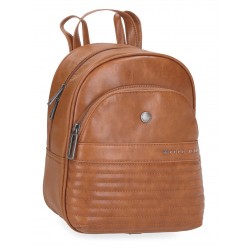 Rucsac dama, Pepe Jeans Biker, maro, 20x27x10 cm