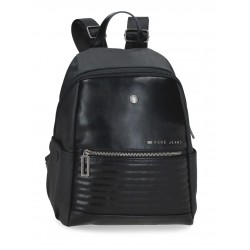 Rucsac dama, Pepe Jeans Biker, adaptabil, negru, 25x35x13 cm