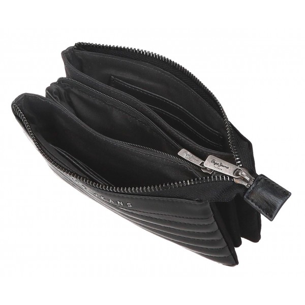 Portofel dama, Pepe Jeans Biker, 3 compartimente, protectie RFID, negru, 17.5x9.5x2 cm Portofel dama, Pepe Jeans Biker, 3 compartimente, protectie RFID, negru, 17.5x9.5x2 cm