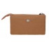 Portofel dama, Pepe Jeans Biker, 3 compartimente, protectie RFID, maro, 17.5x9.5x2 cm