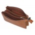 Portofel dama, Pepe Jeans Biker, 3 compartimente, protectie RFID, maro, 17.5x9.5x2 cm