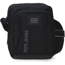 Geanta umar barbati, Pepe Jeans Matlock, neagra, 22x17x8 cm