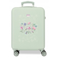 Troler cabina Movom My Little Garden ABS, 4 roti, verde menta, 20x55x38 cm
