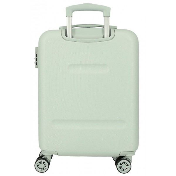 Troler cabina Movom My Little Garden ABS, 4 roti, verde menta, 20x55x38 cm
