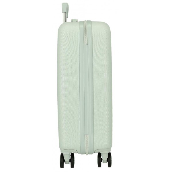 Troler cabina Movom My Little Garden ABS, 4 roti, verde menta, 20x55x38 cm