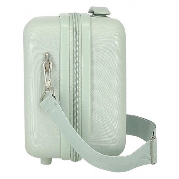 Geanta cosmetice Movom My Little Garden, ABS adaptabila verde menta, 15x21x29 cm
