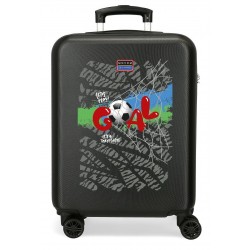 Troler cabina copii Movom Offside Goal ABS, 4 roti, negru, 20x55x38 cm