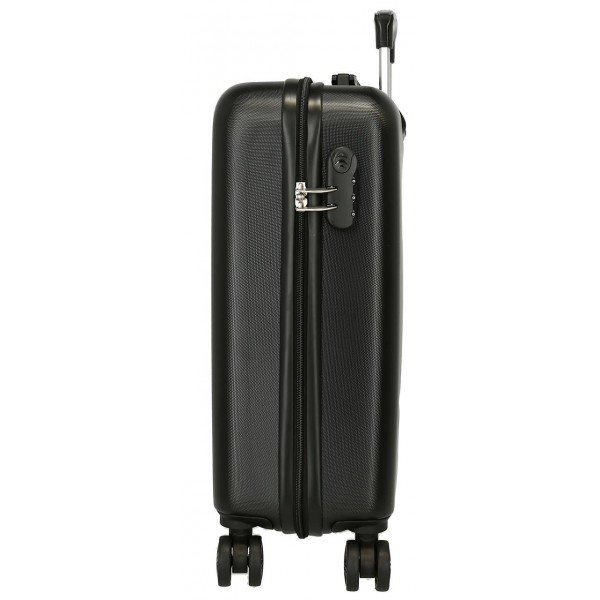 Troler cabina copii Movom Offside Goal ABS, 4 roti, negru, 20x55x38 cm