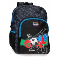 Rucsac baieti Movom Offside negru adaptabil 13x40x30 cm