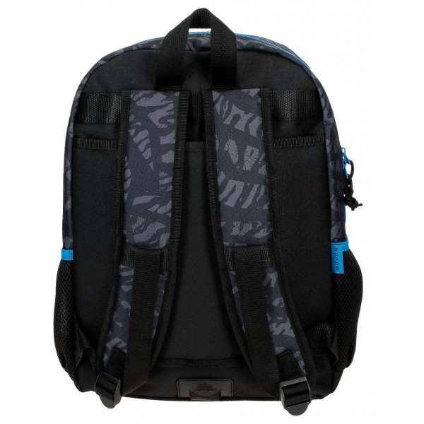 Rucsac baieti Movom Offside negru adaptabil 13x40x30 cm