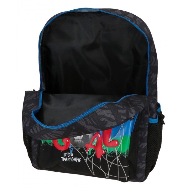 Rucsac baieti Movom Offside negru adaptabil 13x40x30 cm