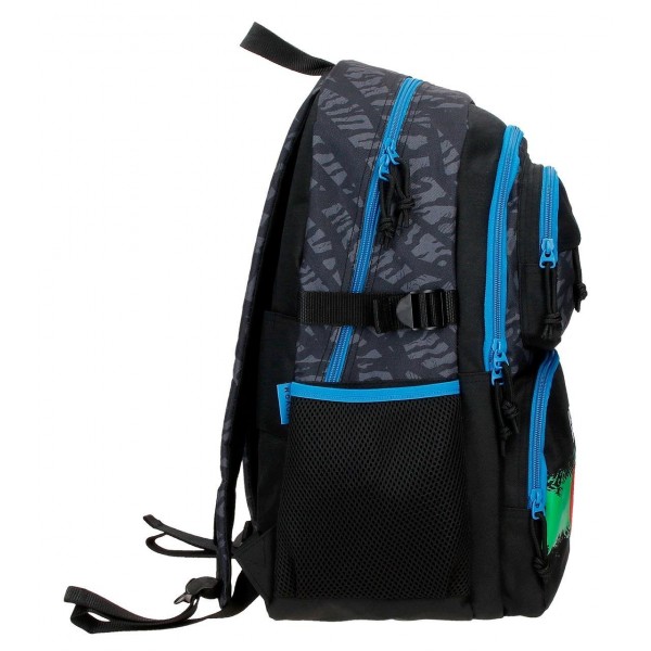 Rucsac Movom Offside negru adaptabil, 2 compartimente negru 19x45x32 cm