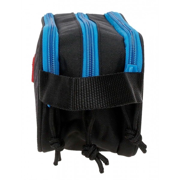 Penar Movom Offside negru, 3 compartimente 9x10x22 cm