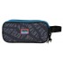 Penar Movom Offside negru, 3 compartimente 9x10x22 cm