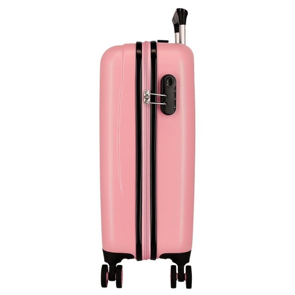 Troler cabina copii Movom Luggage ABS 4 roti, nude 20x55x38 cm