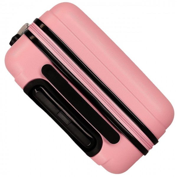 Troler cabina copii Movom Luggage ABS 4 roti, nude 20x55x38 cm