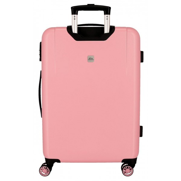 Troler mediu Movom Luggage ABS, 4 roti, extensibil nude, 23x65x46 cm