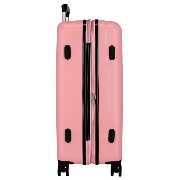 Troler mediu Movom Luggage ABS, 4 roti, extensibil nude, 23x65x46 cm