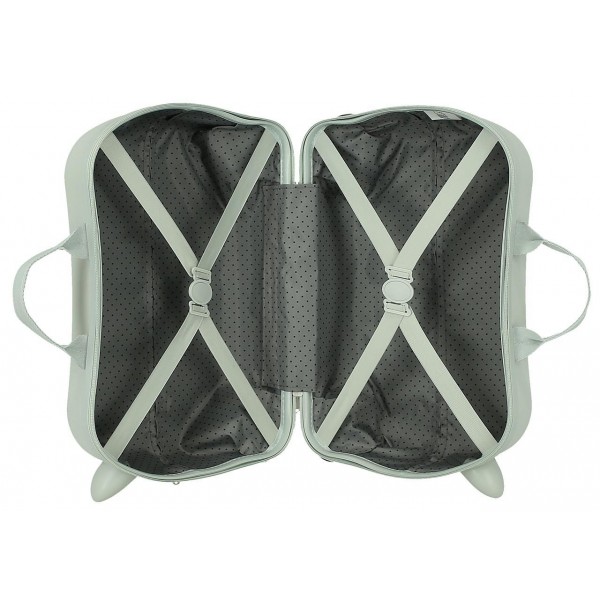 Valiza copii ride-on Roll Road Happy Pets My Little Dino ABS, 4 roti, 20x31x45 cm