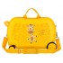 Valiza copii ride-on Roll Road Happy Pets Giraffe ABS, 4 roti, 20x31x45 cm