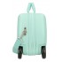 Valiza copii ride-on Roll Road Happy Pets Owl ABS, turcoaz 4 roti, 20x31x45 cm