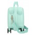 Valiza copii ride-on Roll Road Happy Pets Owl ABS, turcoaz 4 roti, 20x31x45 cm