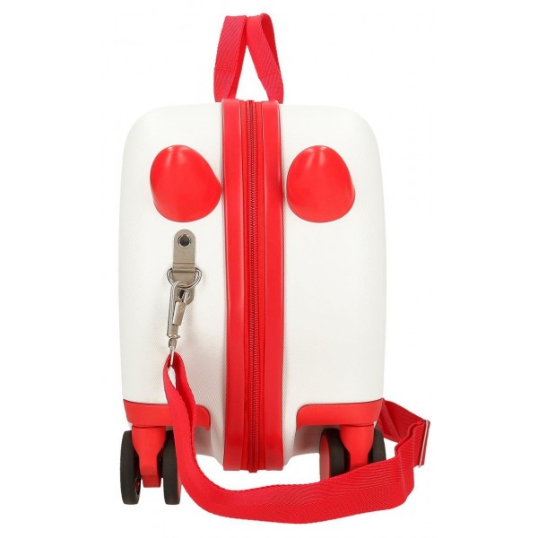 Valiza copii ride-on Roll Road Happy Pets Lion ABS, 4 roti, 20x31x45 cm