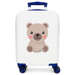 Troler copii Roll Road Happy Pets My Little Teddy ABS, 4 roti, 20x50x33 cm