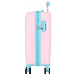 Troler copii cabina Roll Road Happy Pets My Little Unicorn ABS, 4 roti, roz/turcoaz, 20x50x33 cm