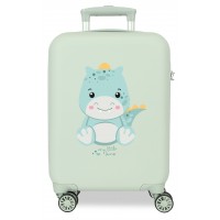 Troler copii cabina Roll Road Happy Pets My Little Dino ABS, 4 roti, 20x50x33 cm