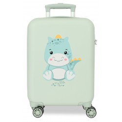 Troler copii cabina Roll Road Happy Pets My Little Dino ABS, 4 roti, 20x50x33 cm