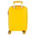 Troler copii cabina Roll Road Happy Pets Giraffe ABS, 4 roti, ocru, 20x50x33 cm