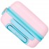 Troler mic copii Roll Road Happy Pets Owl ABS, 4 roti, roz turcoaz, 20x50x33 cm