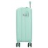 Troler copii cabina Roll Road Happy Pets Owl ABS, 4 roti, turcoaz, 20x50x33 cm