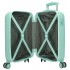 Troler copii cabina Roll Road Happy Pets Owl ABS, 4 roti, turcoaz, 20x50x33 cm