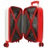 Troler copii cabina Roll Road Happy Pets Lion ABS, 4 roti, alb, 20x50x33 cm