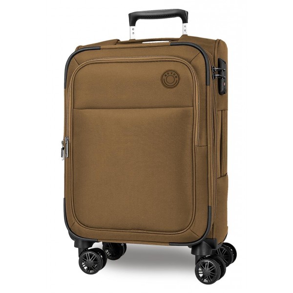 Troler cabina Movom Atlanta textil, extensibil, bej sampanie 20x56x37 cm