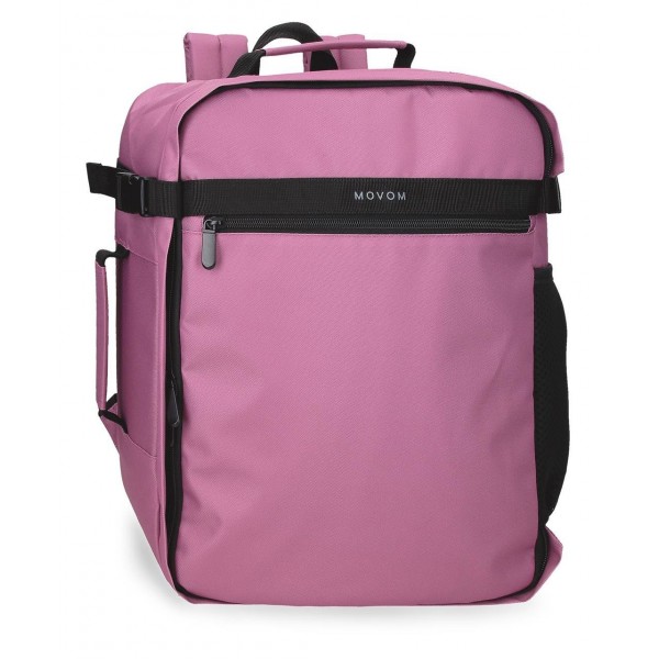 Rucsac calatorie Movom Foster roz zmeuriu, adaptabil 20x40x30 cm
