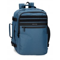 Rucsac calatorie Movom Foster, 2 compartimente, denim adaptabil 20x40x27 cm