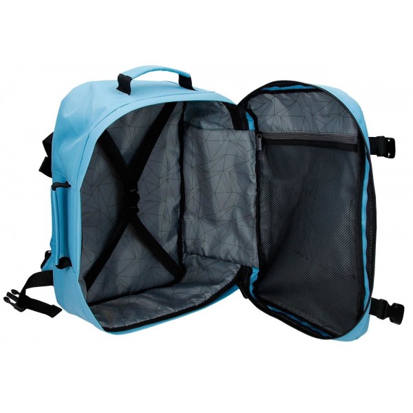 Rucsac calatorie Movom Foster 2 compartimente, albastru adaptabil 20x40x27 cm