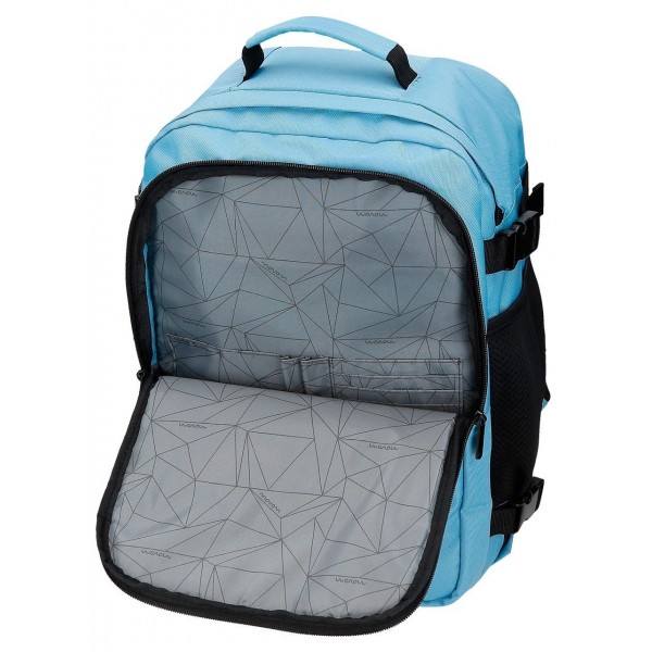 Rucsac calatorie Movom Foster 2 compartimente, albastru adaptabil 20x40x27 cm